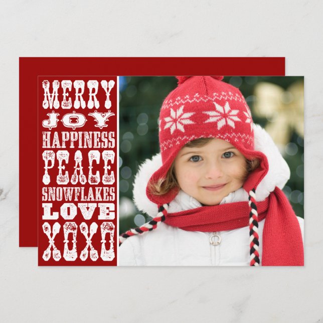 Cartão de Férias de Natal para Conselhos (Frente/Verso)