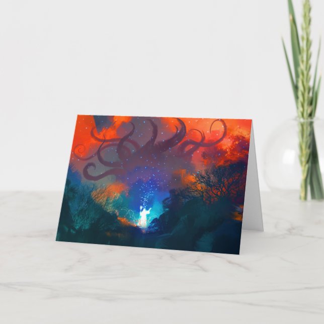 Cartão de Férias de Natal para Jogadores RPG Unifi (Frente)