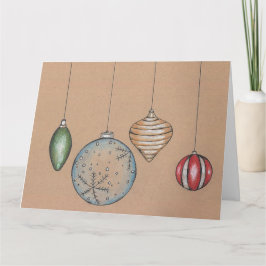 Cartão de Férias de Natal para Saudações da Estaçã