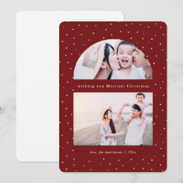 Cartão de Férias de Natal Vermelho Foto do Globo d