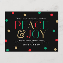 Cartão de Férias de Negócios Temporada Radiante Po