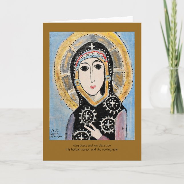 Cartão de férias de paz (Frente)