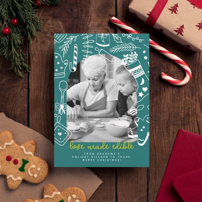 Cartão de Férias de Receita Verde de Natal (Criador carregado)