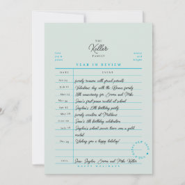 Cartão de Férias de Revisão Anual da Biblioteca Fl