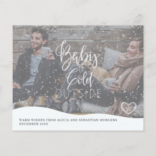 Cartão de Férias de Saudação de Foto de Natal de O