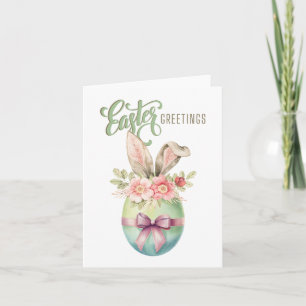 Cartão de Férias de Saudações de páscoa