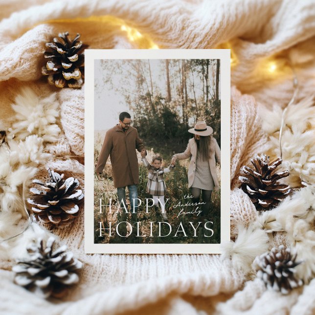 Cartão de Férias de Simplicidade de Férias de Féri (Criador carregado)