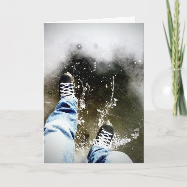 Cartão de Férias de skates - Motivo (Frente)