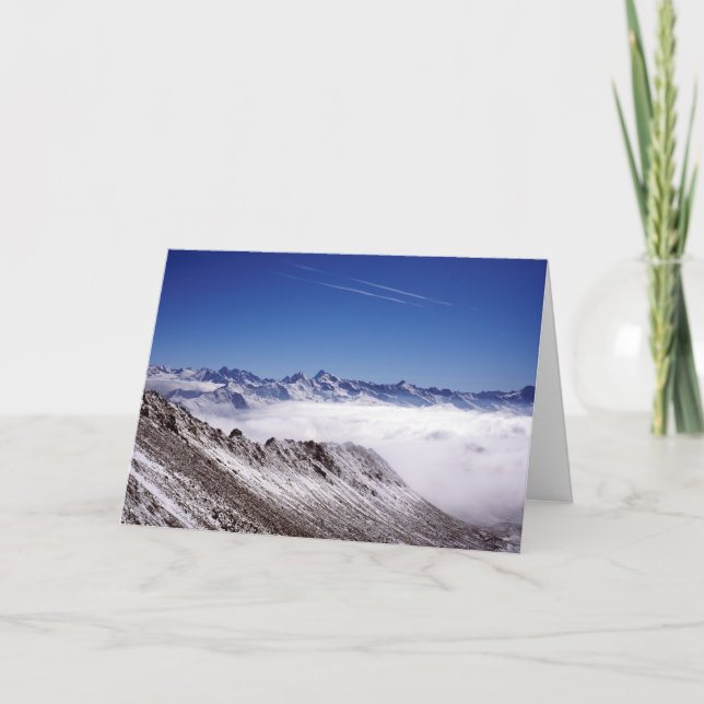 Cartão de Férias de Suiça Snow Davos (Frente)