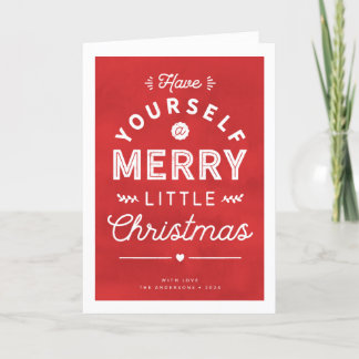 Cartão de Férias de Tipo Texturizado Natal Feliz