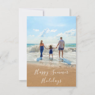 Cartão de Férias de Verão com Foto Personalizada e