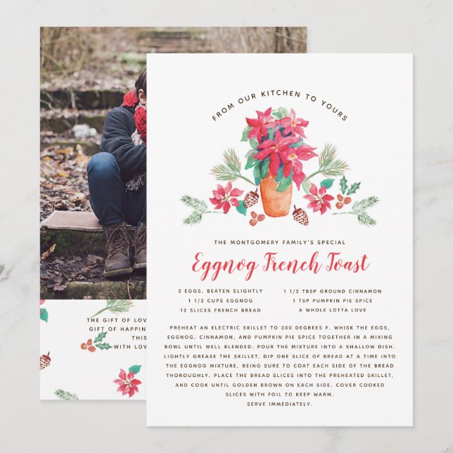 Cartão de Férias de Vovó de Natal Favorito (Frente/Verso)