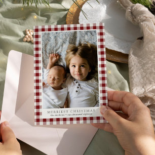 Cartão de Férias de Xadrez de Natal Mais Feliz