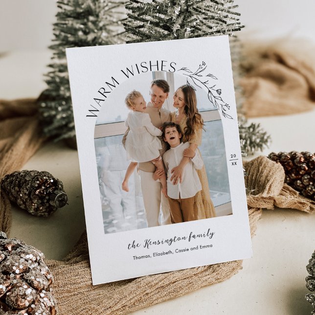 Cartão de Férias do Arch para Laurels Elegantes (Criador carregado)