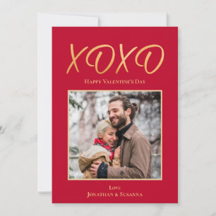 Cartão de Férias do Feliz dia de os namorados XOXO