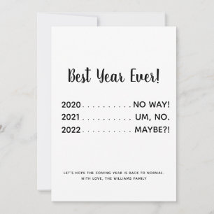 Cartão de Férias do Melhor Ano de Pandemia Engraça
