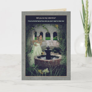 Cartão de Férias do Namorados Príncipe sapo