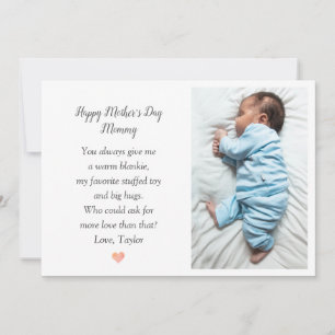 Cartão de Férias do Primeiro Dia de as mães Do Beb