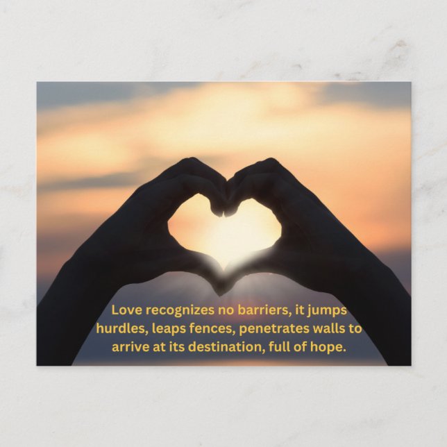 Cartão de férias do Romântico Love (Frente)