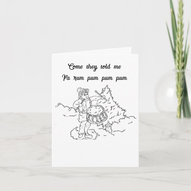 Cartão de Férias Dobrado: Amor Para O Natal (Frente)