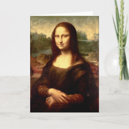 Cartão de Férias Dobrado da Mona Lisa