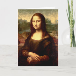 Cartão de Férias Dobrado da Mona Lisa