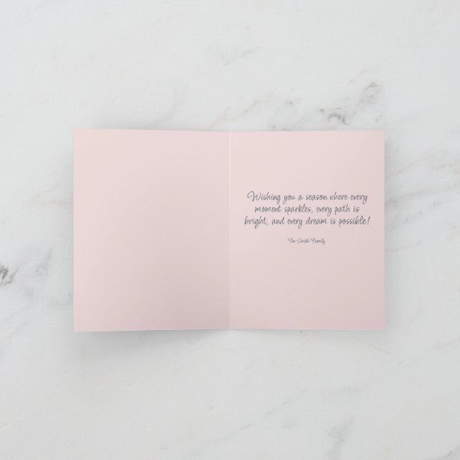 Cartão de Férias Dobrado do Vanagon, cor-de-rosa (Interior)