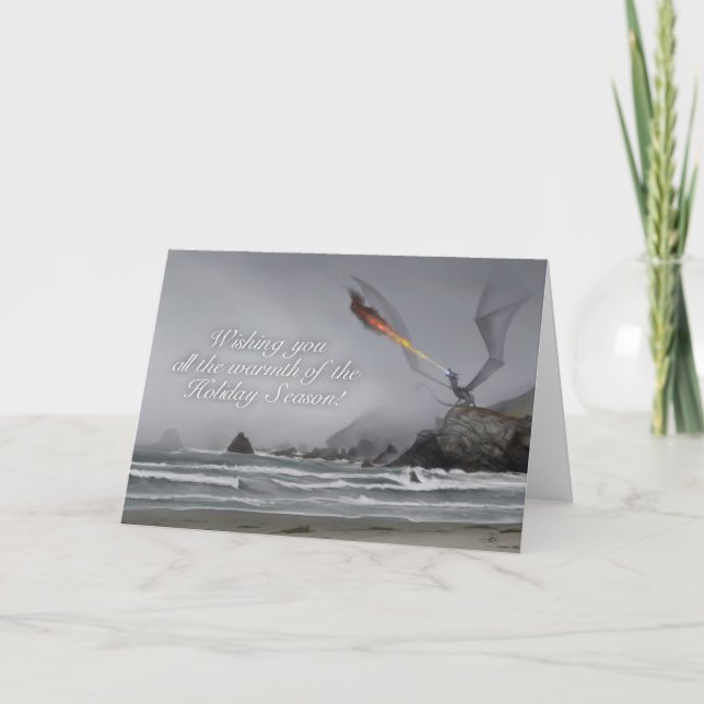 Cartão de Férias Dragão (Frente)