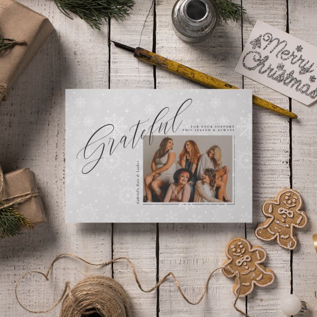 CARTÃO DE FÉRIAS EMPRESARIAL Adicione sua foto (Criador carregado)