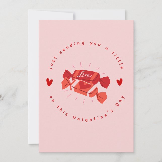 Cartão de Férias Enviando Amor (Frente)