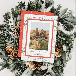 Cartão de Férias Falalala Natal Lights 4 Fotografi