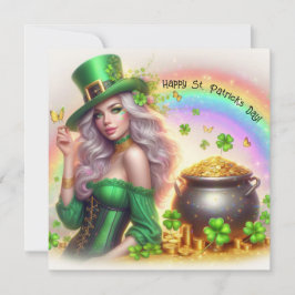 Cartão de Férias Feliz Dia de São Patrício