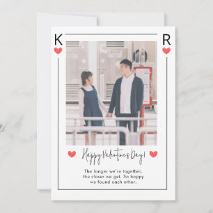 Cartão de Férias Feliz Dia dos Namorados Rosa e Br