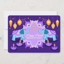 Cartão de Férias Feliz Diwali