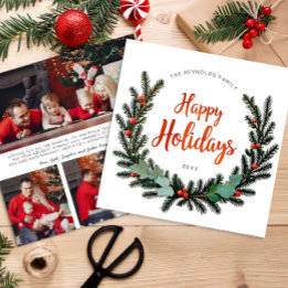 Cartão de Férias Feliz Festivo Feriado 3