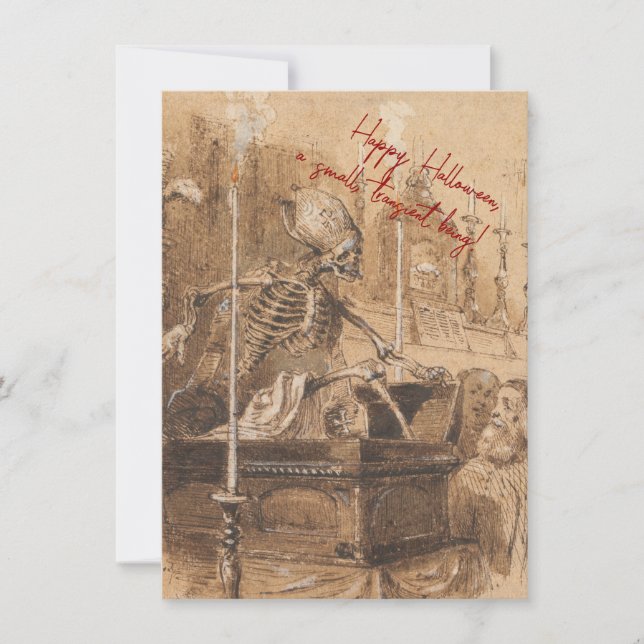 Cartão de Férias Feliz Halloween (Frente)