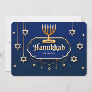 Cartão de Férias Feliz Hanukkah