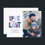 Cartão de Férias Feliz Hanukkah de "Amor e Luz"<br><div class="desc">"Amor e Luz" Feliz design de Férias Hanukkah.</div>