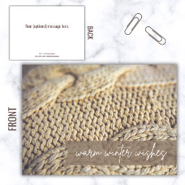 Cartão de Férias Feliz para o Cliente, Cozy Warm W