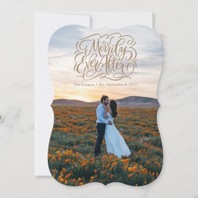 Cartão de Férias Feliz para Sempre (Frente)