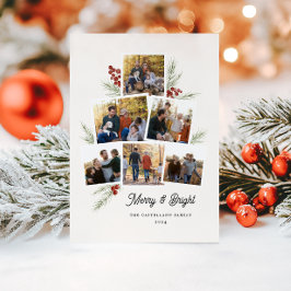 Cartão de Férias Flat Fesage Foliage, árvore de fo