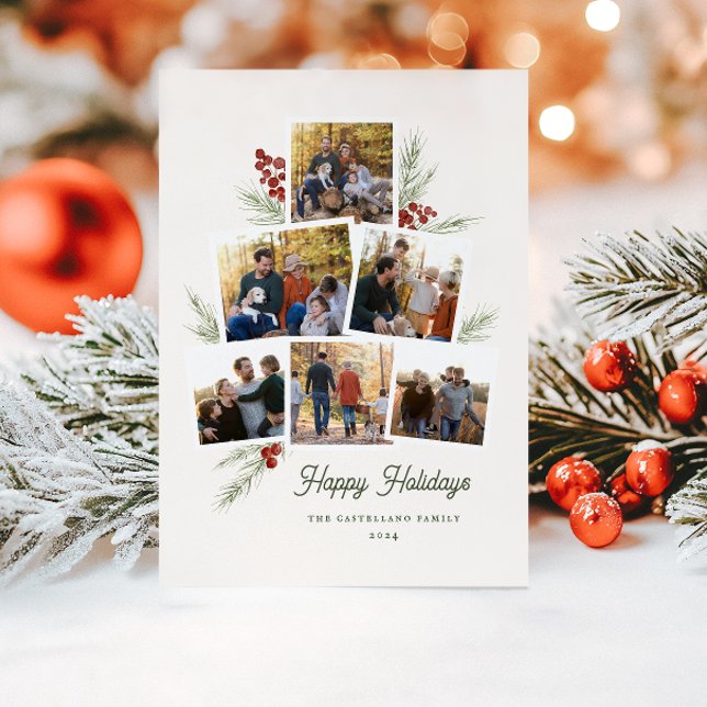 Cartão de Férias Flat Fesage Foliage, árvore de fo (Criador carregado)