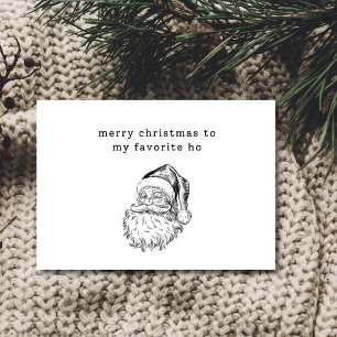 Cartão de Férias Ho Engraçado Favorito dos papais