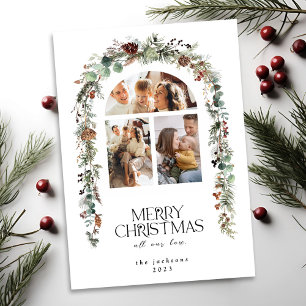 Cartão de Férias Lotus Pods de Colagem de Fotograf