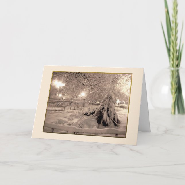 Cartão de Férias "Mágico de Inverno" - Natal (Frente)