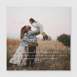 Cartão de Férias Magnéticas para Banner de Árvore 