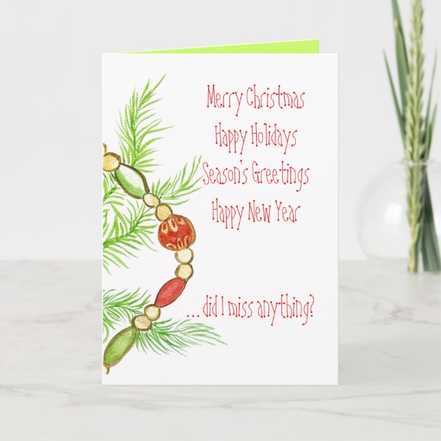 Cartão de Férias Maravilhoso (Frente)