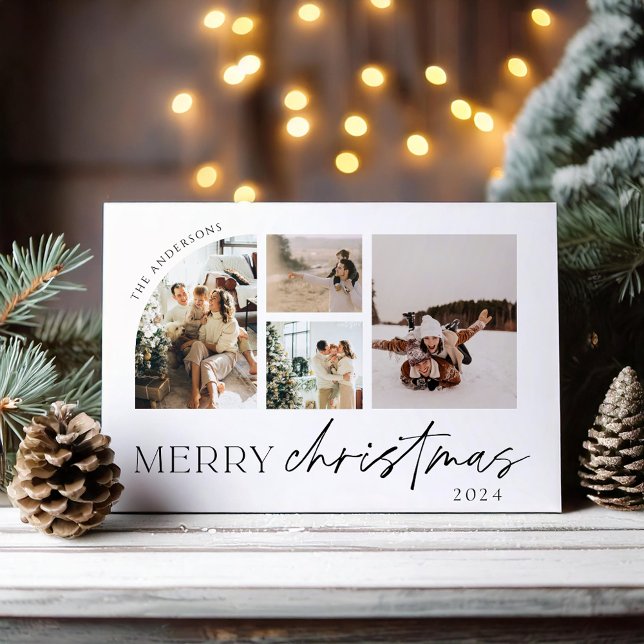 Cartão de Férias Mínimas Moderno (Criador carregado)