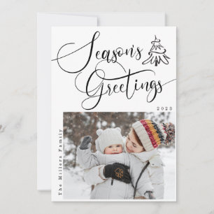 Cartão de Férias Moderno 2 para Saudações da Estaç