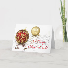 Cartão de Férias Natal Nollaig Chridheil